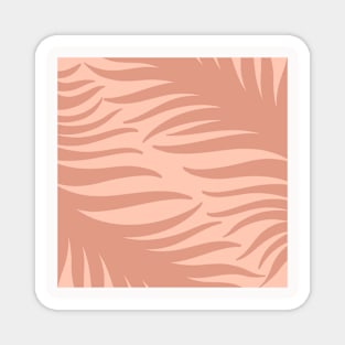 Palm Leaf Boho Chic Blush Pink Magnet