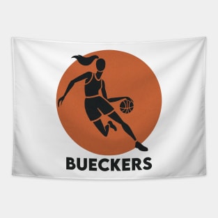 Bueckers Basketball Silhouette Tapestry