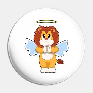 Lion Angel wings Pin