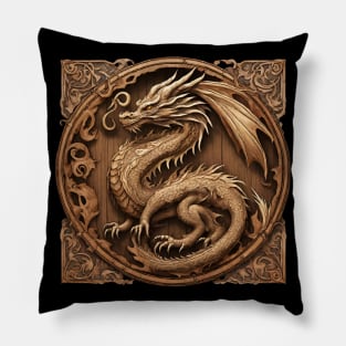 Wood Dragon Zodiac Pillow