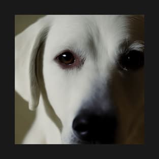 White Labrador dog portrait T-Shirt