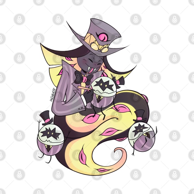 Sir Pentious and Egg boys Hazbin Hotel Fanart by Anshiehoop by Anshie Hoop Shop