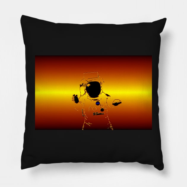 The Space man Pillow by dltphoto