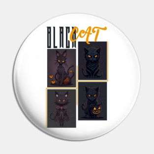 Black cat Pin