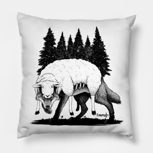 Wolf in Sheep clothing Pillow