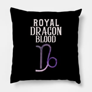 The royal dragon blood Capricorn design Pillow