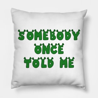 Somebody Once Told Me Pillow