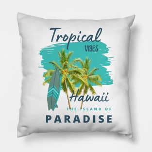 Tropical summer Hawaii beach Pillow