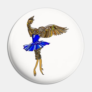 Owl Ballerina Tutu Pin