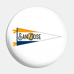 San Jose Flag Pennant Pin