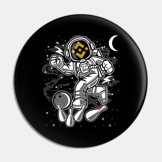 Astronaut Bowling Binance BNB Coin To The Moon Crypto Token Cryptocurrency Blockchain Wallet Birthday Gift For Men Women Kids Pin by Thingking About