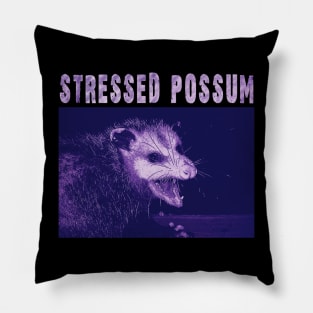 Stressed Possum meme Pillow