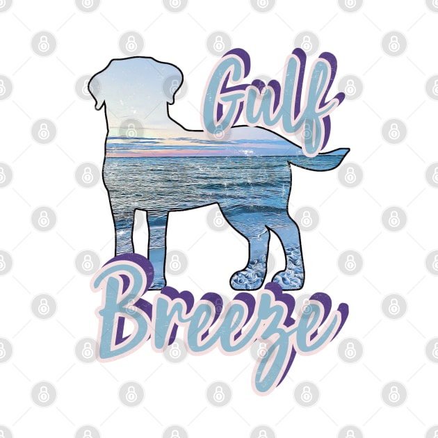 Gulf Breeze Vintage Front Design by Witty Things Designs