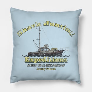 Shark Hunting Expeditions - Vintage Pillow