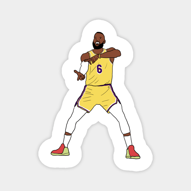 lebron james Magnet by atiatiaman