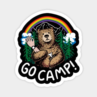 Go camp! Bear Magnet