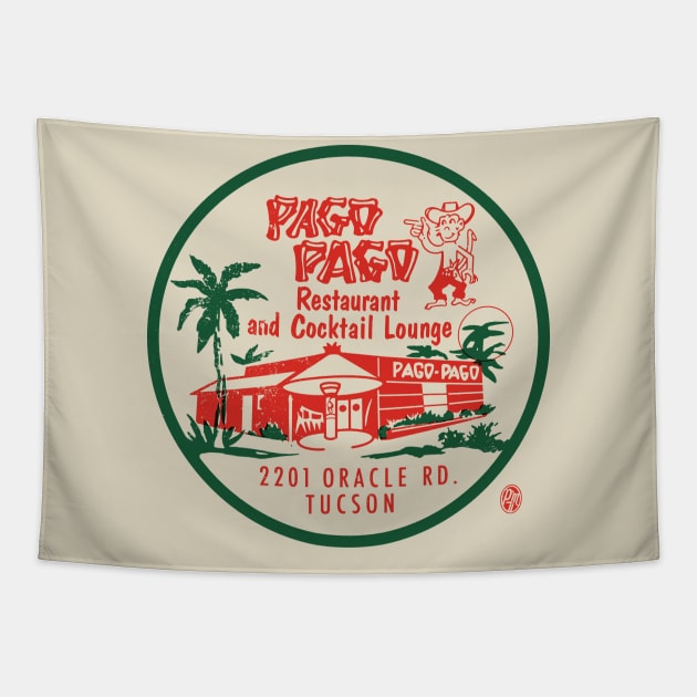 Vintage Pag Pago Restaurant and Cocktail Lounge Tucson Tapestry by StudioPM71