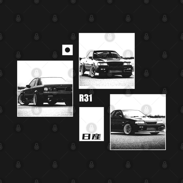 NISSAN SKYLINE GTS-R R31 Black 'N White Archive (Black Version) by Cero