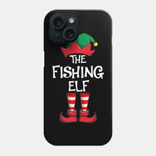 Fishing Elf Matching Family Christmas Phone Case