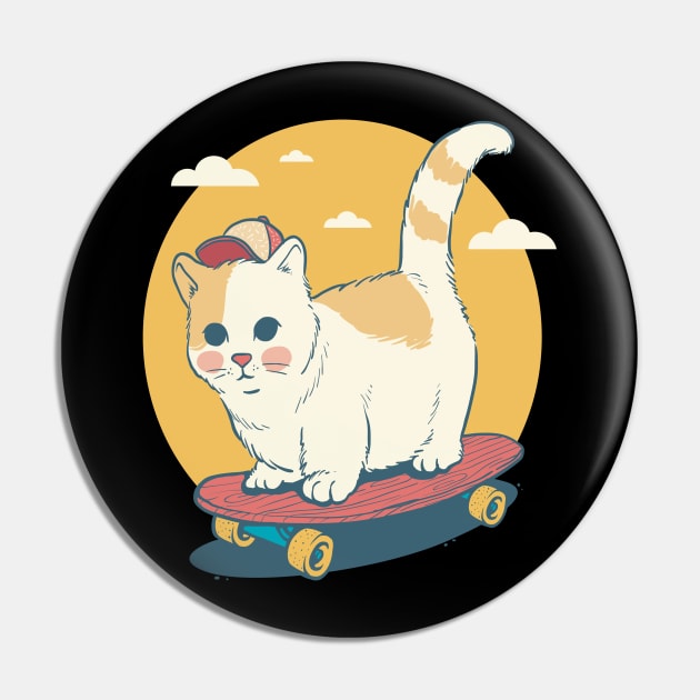 cat playing skateboard Pin by dreamiedesire