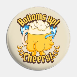 Bottoms Up! Cheers! Pin