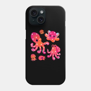 Polka dot octopus Phone Case