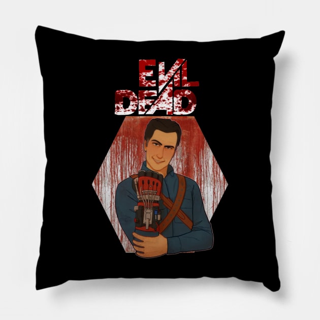 Evil dead t-shirt Pillow by Sons'tore