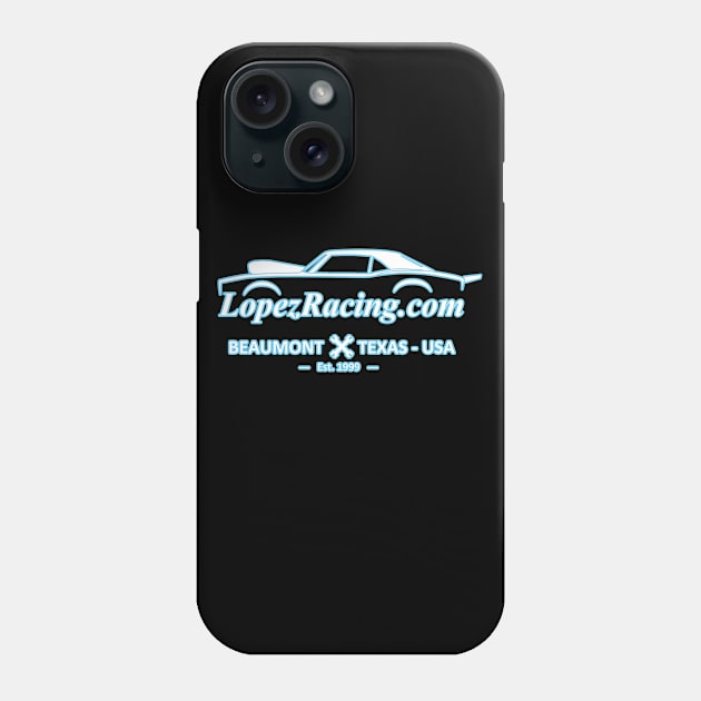 2021 LopezRacing.com Logo Dark Background Phone Case by SebLop1977