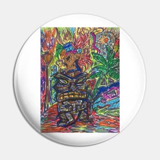 Tiki Gone Wild Pin