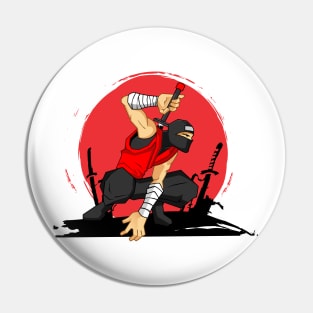 ninja pose with sword Pin