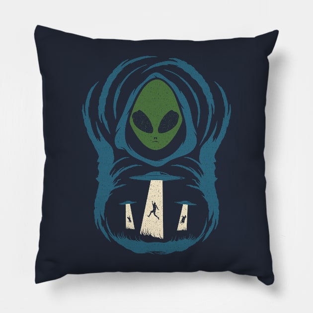 The Alien Abduction Pillow by thewizardlouis