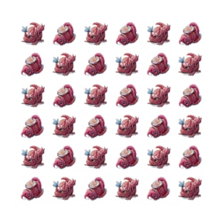 Little red dragon pattern T-Shirt