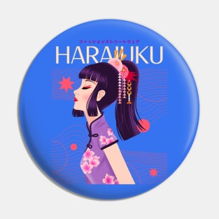 harajuku Girl Japan Japanese Pin