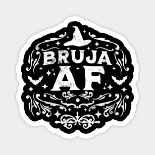 Bruja AF Bruja Vibes Mexican Witch Halloween Retro Vintage Magnet