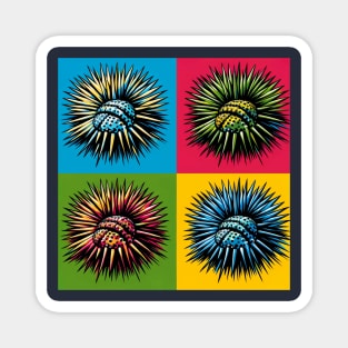 Pop Sea Urchins Art - Trendy Marine Life Magnet