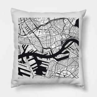 Rotterdam Map City Map Poster Black and White, USA Gift Printable, Modern Map Decor for Office Home Living Room, Map Art, Map Gifts Pillow