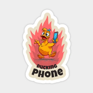 Ducking Phone Magnet