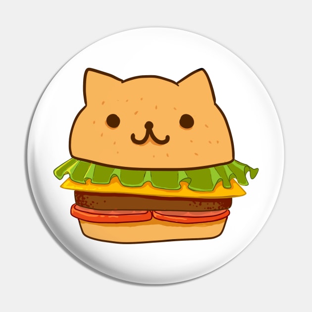 Adorable catburger Pin by Telemiu