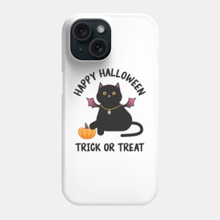 Black cat halloween Phone Case