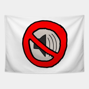 Mute Sign Tapestry