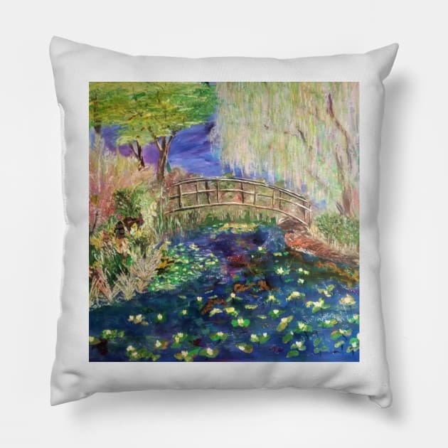 Stillwater Bridge Pillow by In A Given Moment 