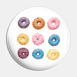 colorful donuts for donuts lovers Pin