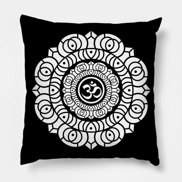 Aum Ornament Pillow by NEFT PROJECT