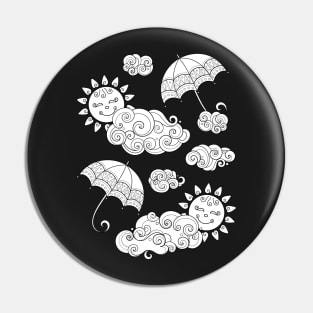 Noncolored Fairytale Weather Forecast Print Pin