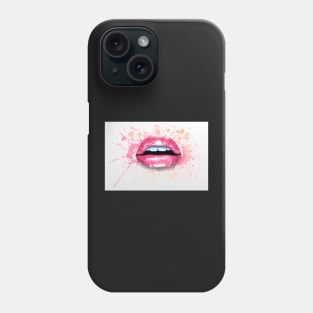 Pink Lip Splash Phone Case