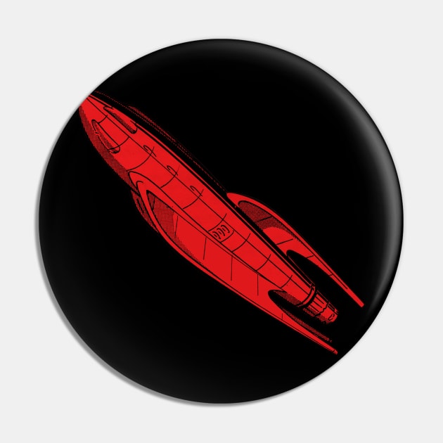 Red Rocket Pin by MichaelaGrove