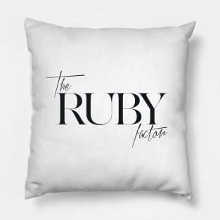 The Ruby Factor Pillow