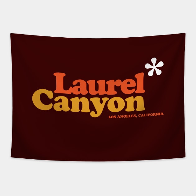 Laurel Canyon Jasmine Flower 1970's Tapestry by retropetrol