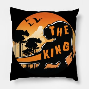 T-Rex Dinosaur The King Of The World Pillow