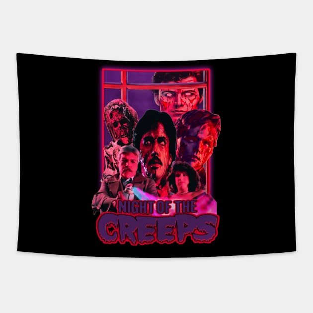 Night Of The Creeps (Version 2) Tapestry by The Dark Vestiary